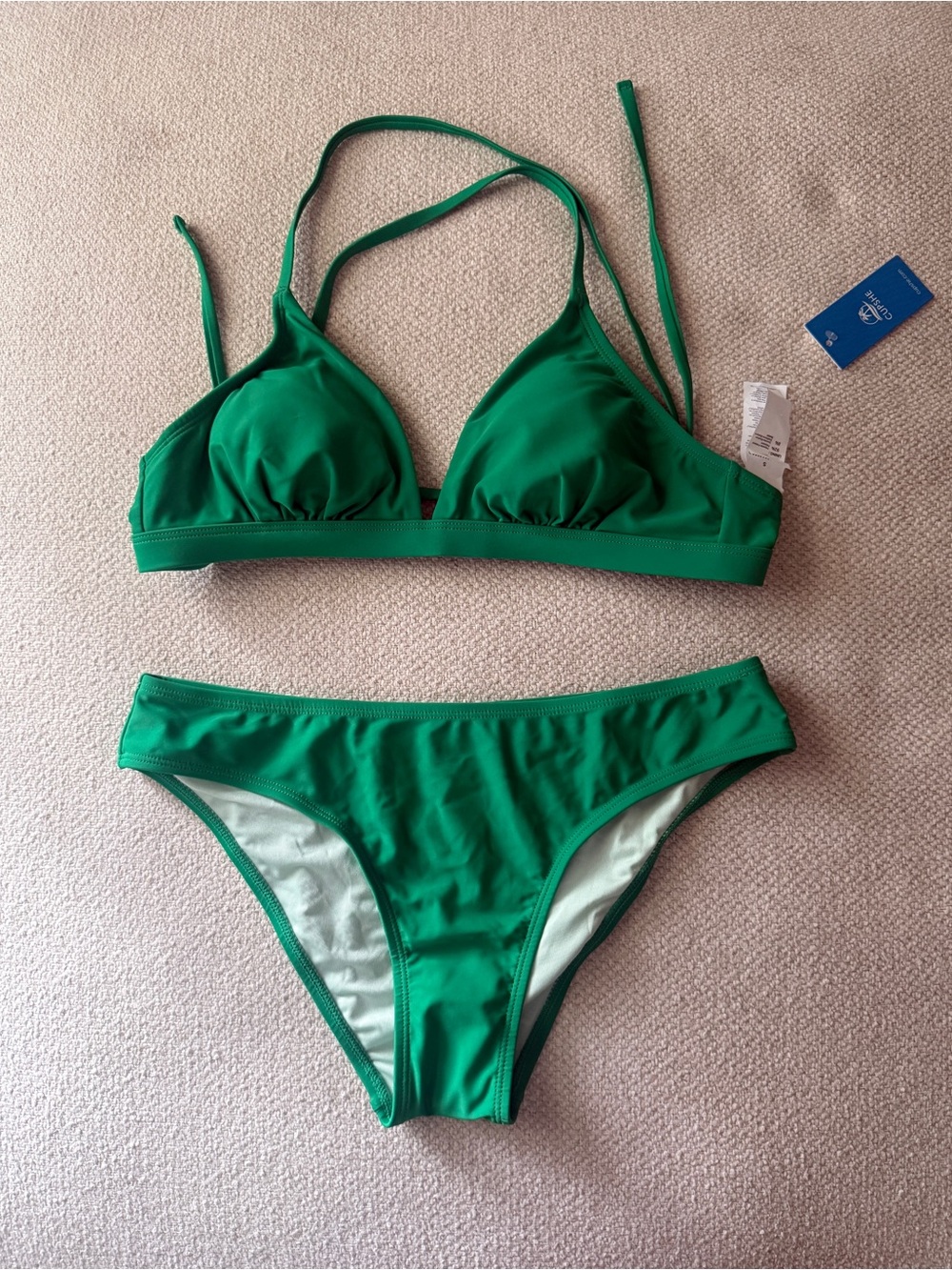 Cupshe Green Triangle Bikini Set - Picture 6 of 10